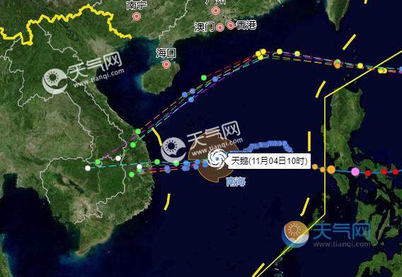 台风实时发布路径最新消息,最新台风路径实时播报