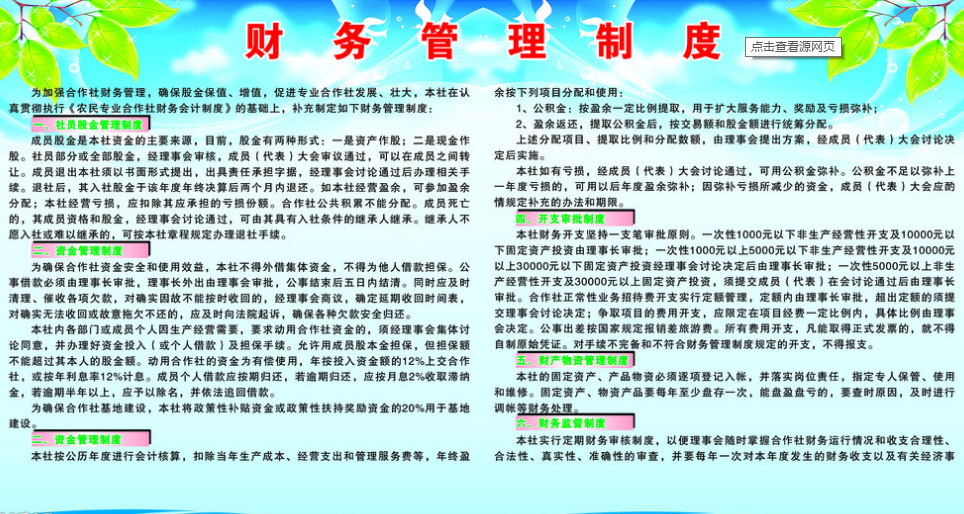 最新财务管理制度,最新版财务管理规范