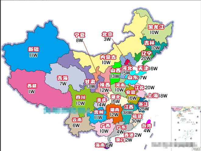 最新中国彩礼地图出炉,中国彩礼分布图新鲜发布