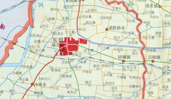 菏泽最新城区地图,菏泽最新城市版图